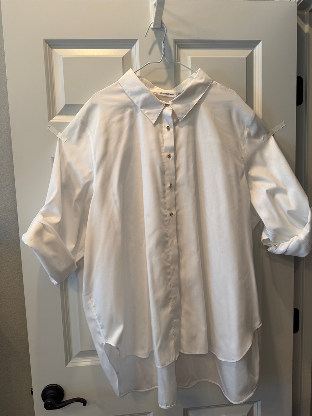 Calvin Klein White Collared Shirt